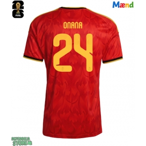 Belgien Amadou Onana #24 Replika Hjemmebanetrøje VM 2026 Kortærmet